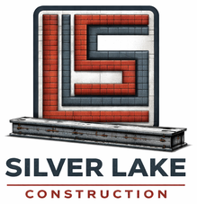 Silver Lake Construction steel-beam logo